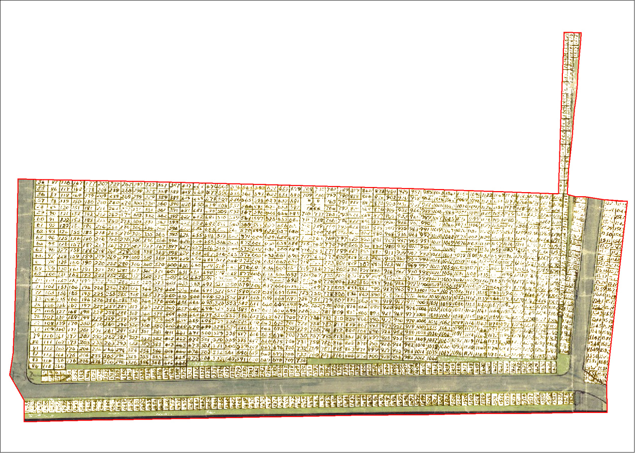Section CH2 of Hucknall Cemetery
